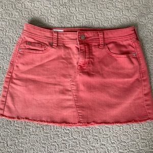 EUC Gap coral jean skirt